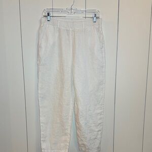 Quince White Linen Pants